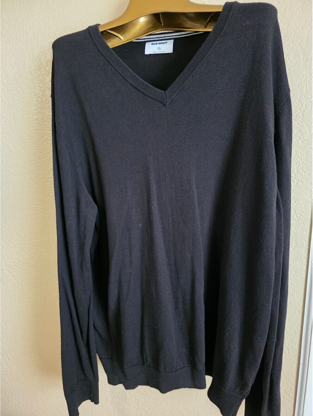 Old Navy Classic Black V-Neck Pullover Sweater Size XXL